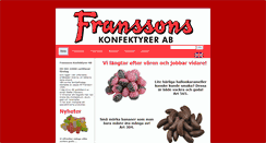 Desktop Screenshot of franssonskonfektyrer.se